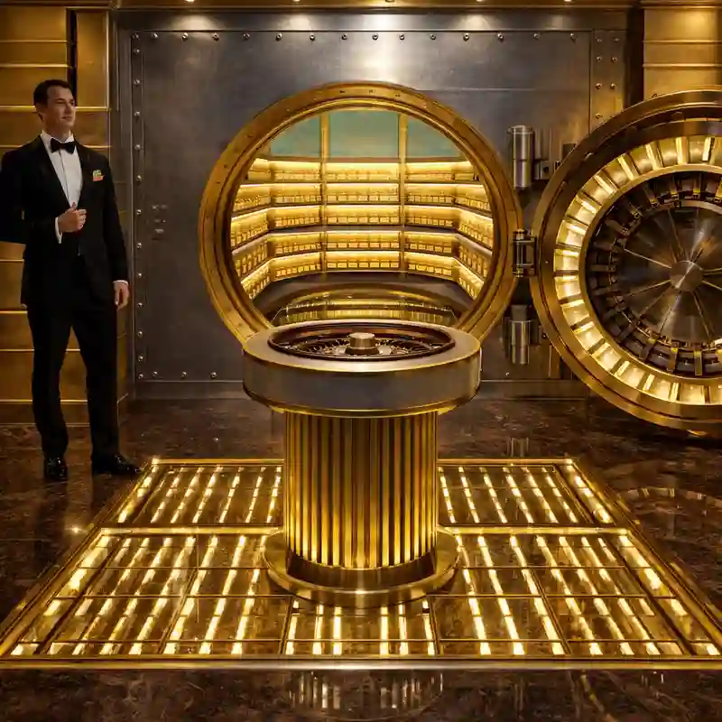 Gold Vault Roulette live dealer 888bet game